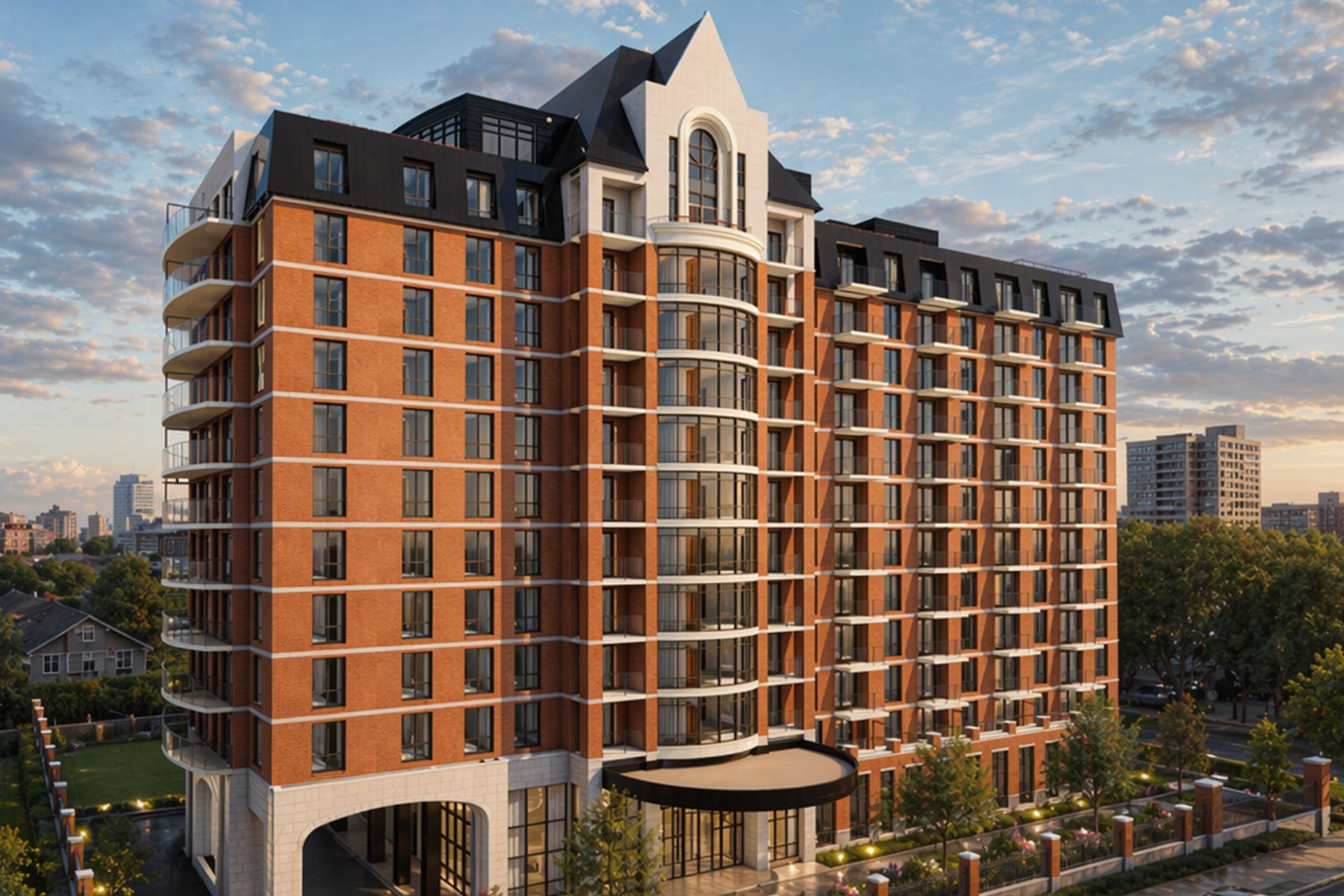 Immeuble des condos locatifs 55+ de LUX Gouverneur 